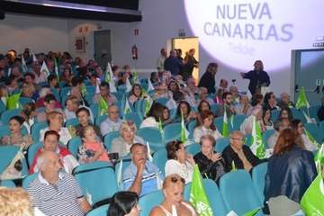 Nueva Canarias llena el aforo en la presentación de su candidatura al Ayuntamiento de Telde (Foto TA)